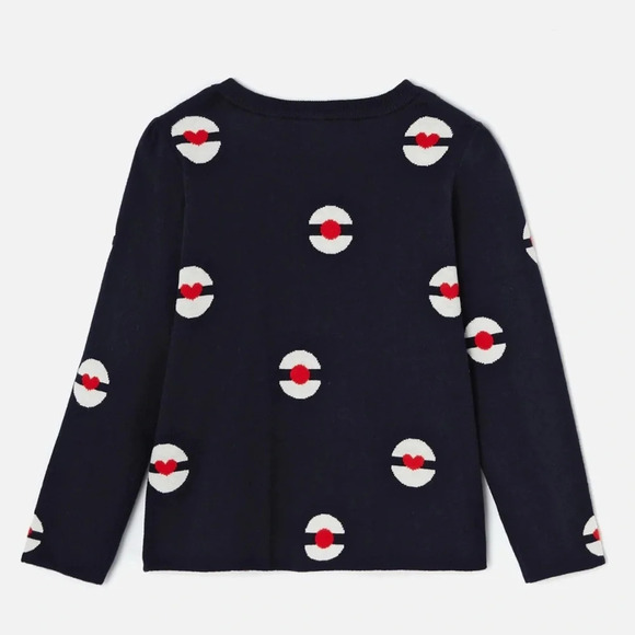 NWT JACADI Beret Printed Cozy Warm Jumper Sweater - Picture 1 of 9